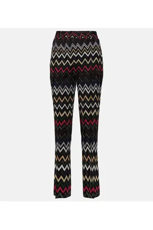 Missoni Pantaloni cropped a vita alta a zig-zag