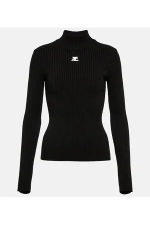 Courrèges Courrèges Dolcevita in maglia a coste