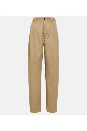 Maison Margiela Pantaloni a gamba larga e vita alta