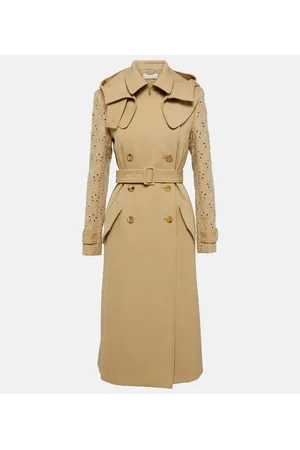 Chloé Chloé Trench in lana vergine con pizzo