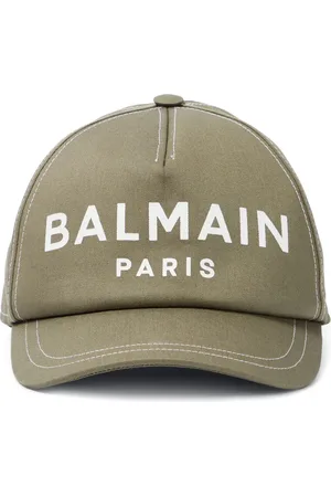 Balmain Cappello da baseball in cotone con logo