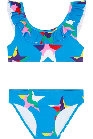 Stella McCartney Bikini con stampa e volant