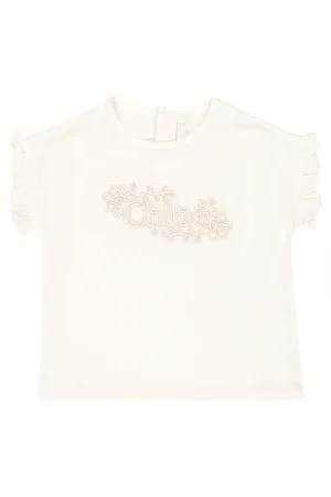 Chloé Chloé Kids Baby - T-shirt in jersey con logo