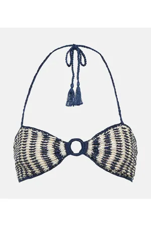 ANNA KOSTUROVA Top bikini in crochet di cotone