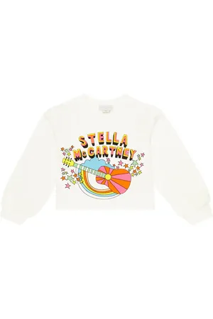 Stella McCartney Felpa in cotone con stampa
