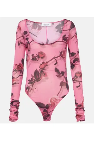 BLUMARINE Body con stampa floreale