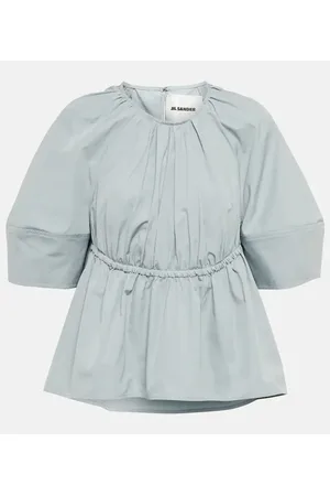 Jil Sander Blusa in popeline di cotone