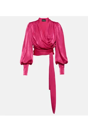 Costarellos Blusa a portafoglio Mouglalis in raso