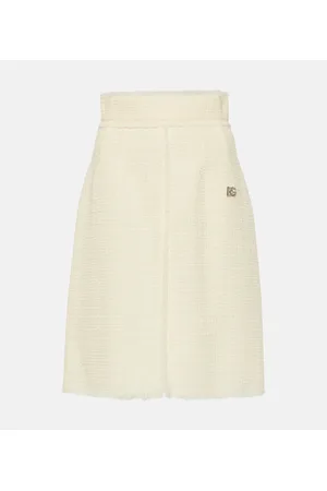 Dolce & Gabbana Gonna midi in tweed di misto lana