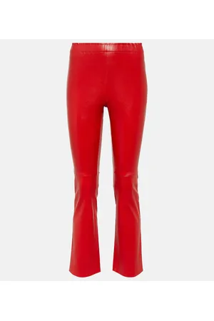 Stouls Pantaloni cropped in pelle
