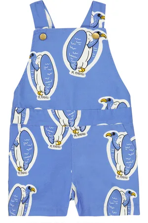 Mini Rodini Salopette in cotone con stampa