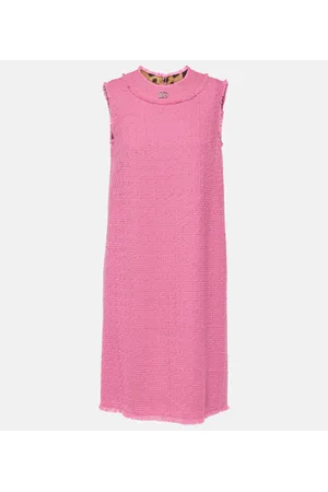 Dolce & Gabbana Abito corto DG in tweed di misto lana