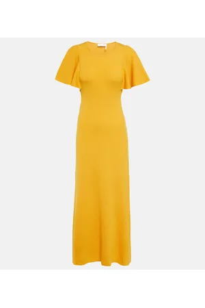 Chloé Chloé Abito midi in lana a coste