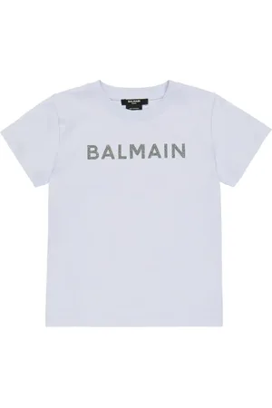 Balmain T-shirt in jersey di cotone con logo