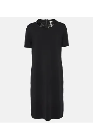Tory Burch Abito midi in misto lana