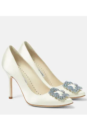 Manolo Blahnik Bridal - Pumps Hangisi 105 in raso