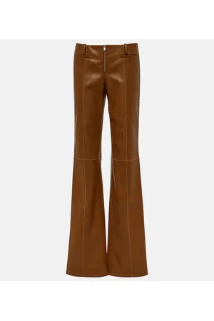 AYA MUSE Pantaloni Cida in similpelle a vita bassa