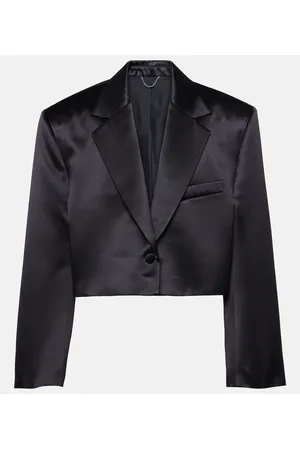 MAGDA BUTRYM Blazer cropped in lana e seta