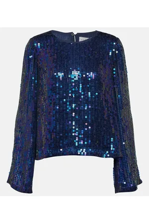 Velvet Top Evie con paillettes