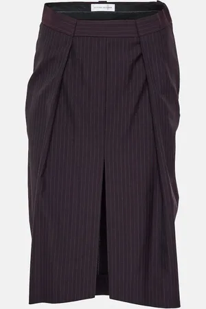 Victoria Beckham Gonna midi a righe