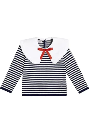La Coqueta Pullover Morissa in cotone a righe