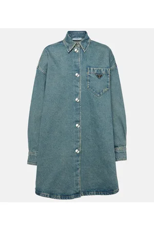 Prada Abito chemisier di jeans oversize