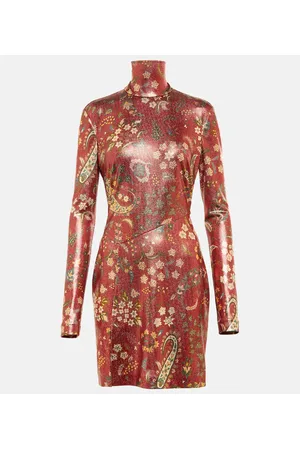 Etro Miniabito dolcevita con stampa