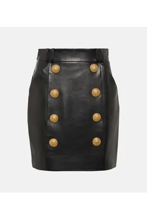 Balmain Minigonna in pelle