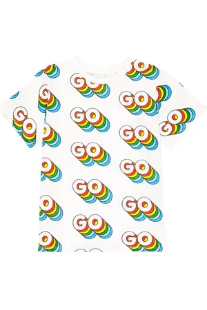 Stella McCartney T-shirt in jersey di cotone con stampa