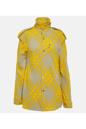 Burberry Giacca in misto lana a quadri