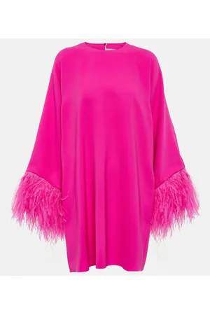 VALENTINO Miniabito in Cady Couture con piume
