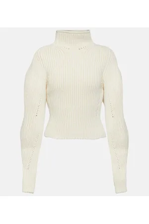 Alaïa Alaïa Pullover in misto lana a coste