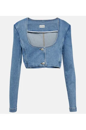 MAGDA BUTRYM Top di jeans cropped