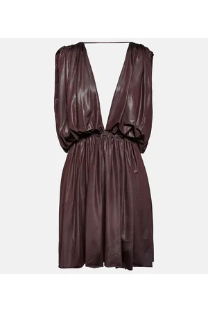 Rick Owens Lilies - Miniabito in jersey a pieghe