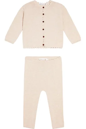 BONPOINT Baby - Pantaloni e cardigan Angelou in lana e cotone