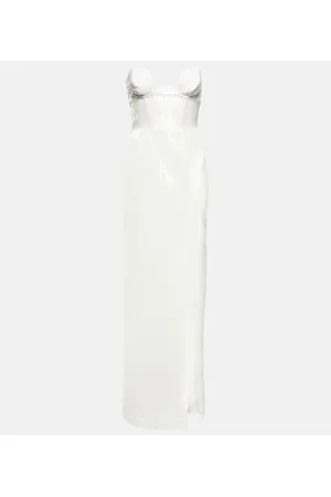 Nensi Dojaka Bridal - Abito lungo con paillettes