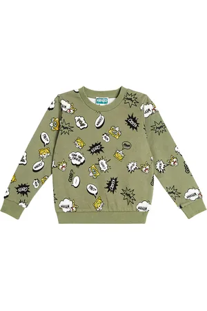 Kenzo Felpa in jersey di misto cotone