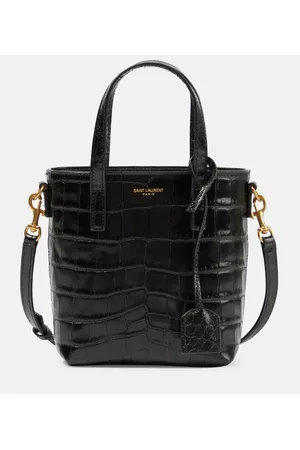 Saint Laurent Borsa Toy Shopping N/S in pelle stampata