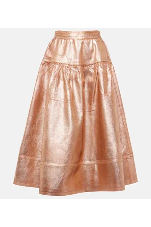 ULLA JOHNSON Gonna midi Astrid di jeans