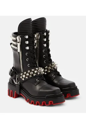 Christian Louboutin Stivaletti Janetta in pelle con borchie