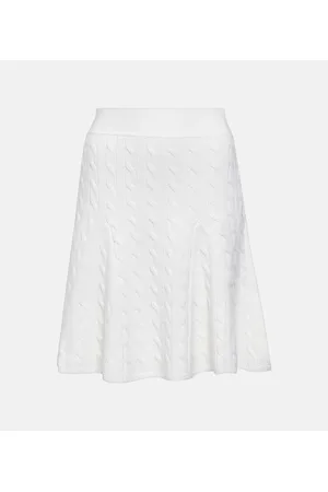 Ralph Lauren Minigonna in lana e seta a trecce