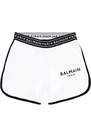 Balmain Shorts in cotone con logo