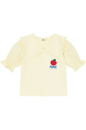 Jelly Mallow Blusa in cotone con ricamo