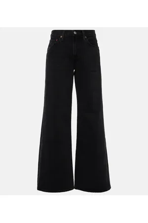 AGOLDE Jeans Clara a gamba larga e vita bassa