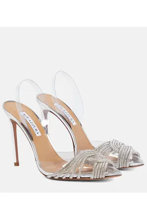 Aquazzura Pumps slingback Gatsby 105 con cristalli