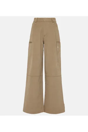 Ami Pantaloni cargo in cotone a gamba larga