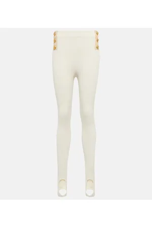 Balmain Leggings a vita alta con staffe