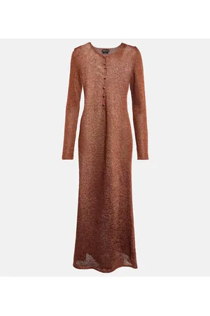 Tom Ford Abito lungo in maglia lamé