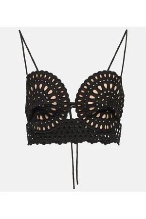 Stella McCartney Top cropped in crochet