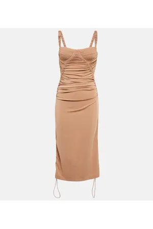 DION LEE Abito midi con ruches
